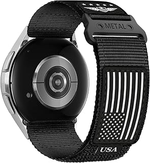 20mm Quick Release Watch Strap for Samsung Galaxy Watch 7 6 5 4 FE 44mm 40mm/Watch 6 4 Classic 47mm 43mm 42mm 46mm/5 Pro 45mm/3 41mm/Active 2 men, bracelet in Nylon for
