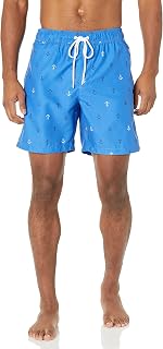 Amazon Essentials Men's Swimming Shorts - Swimming Trunks Men's Short with Mesh Lining, Pockets and Drawstring Closure