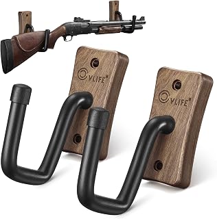 CVLIFE Gun Rack for Wall, Gun Hook Wall Mount, Shotgun Rifle Hanger Holder