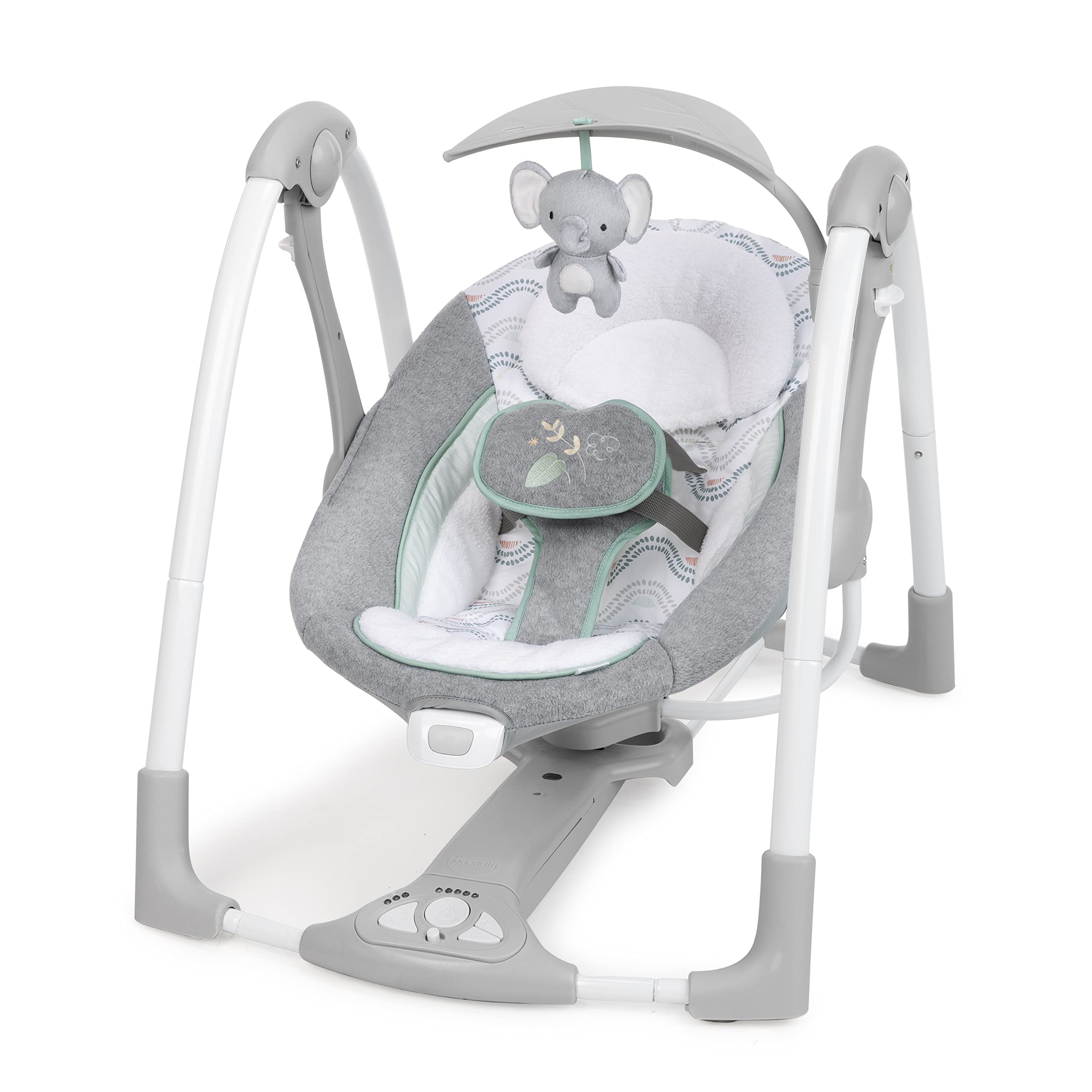 Ingenuity ConvertMe Electric Portable Baby Swing & Vibrating Infant Seat | 5 Swi