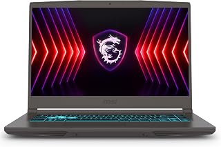 MSI Thin 15 Gaming laptop -(15.6" FHD 144Hz Panel, Intel Core i5-13420H, NVIDIA GeForce RTX 4050, 8GB*2 RAM, 512GB NVMe PCIe SSD, Windows 11 Home) - Cosmos Gray