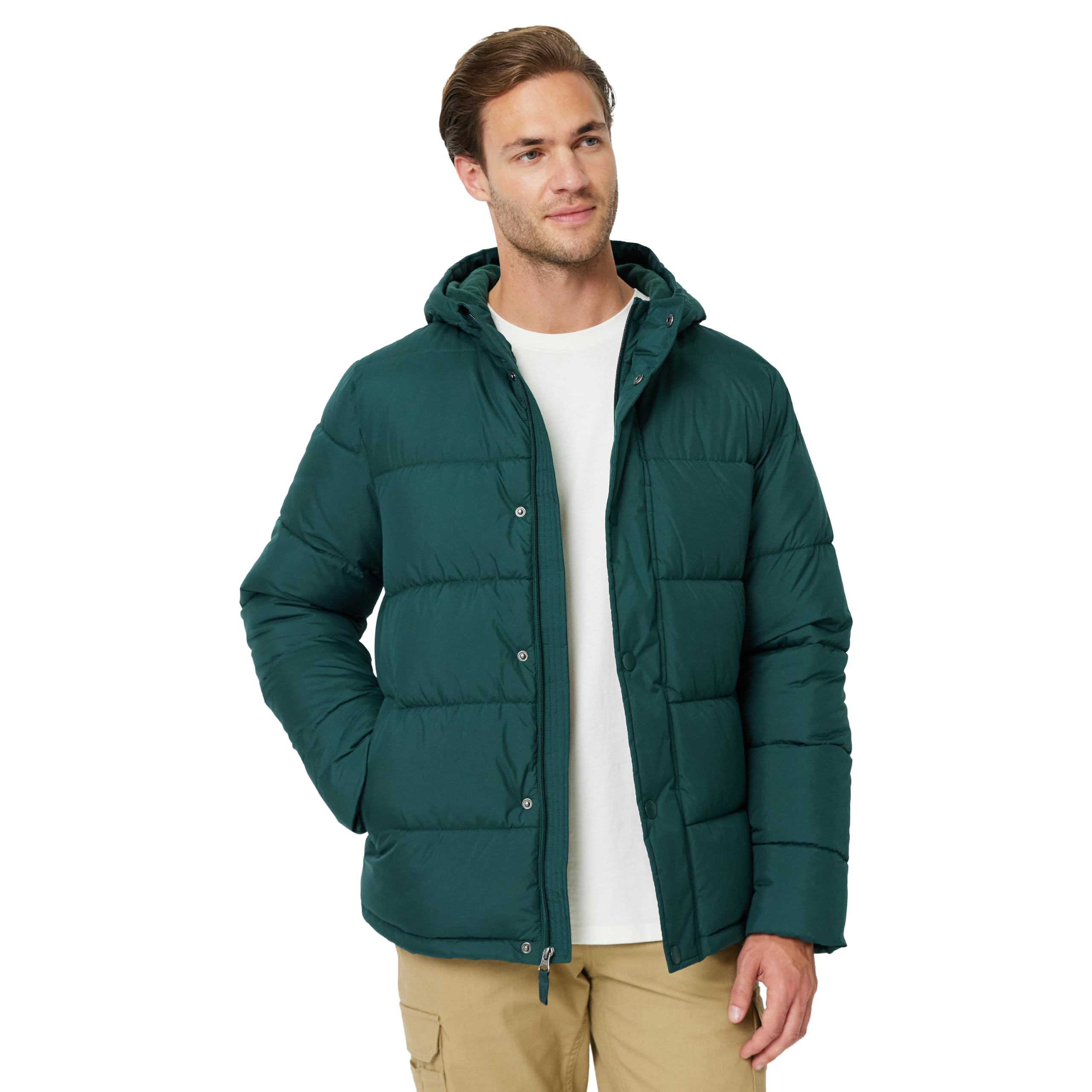 Amazon Essentials Men's Winter Heavyweight Hooded Puffer Coat