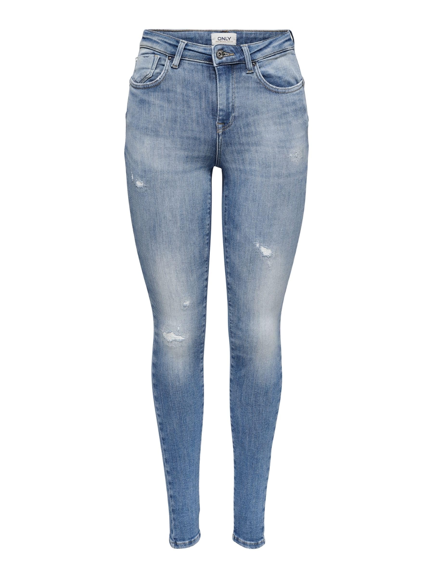 Only Women's Jeans, Light Medium Blue Denim, S