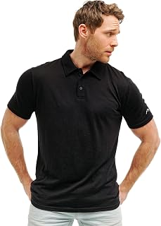 Merino.tech 100% Merinos Polo Homme - Polo Shirt Manches Courtes & Longues