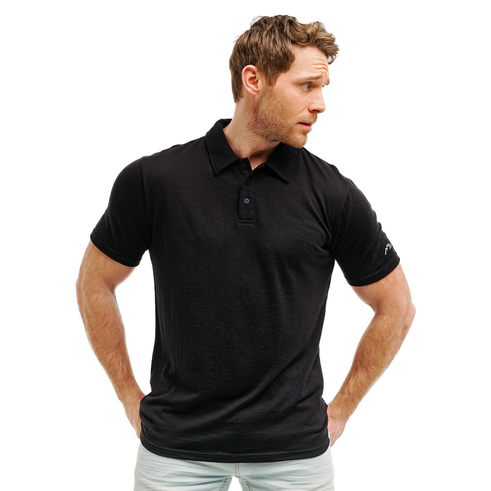 Merino.tech 100% Merinos Polo Homme - Polo Shirt Manches Courtes & Longues