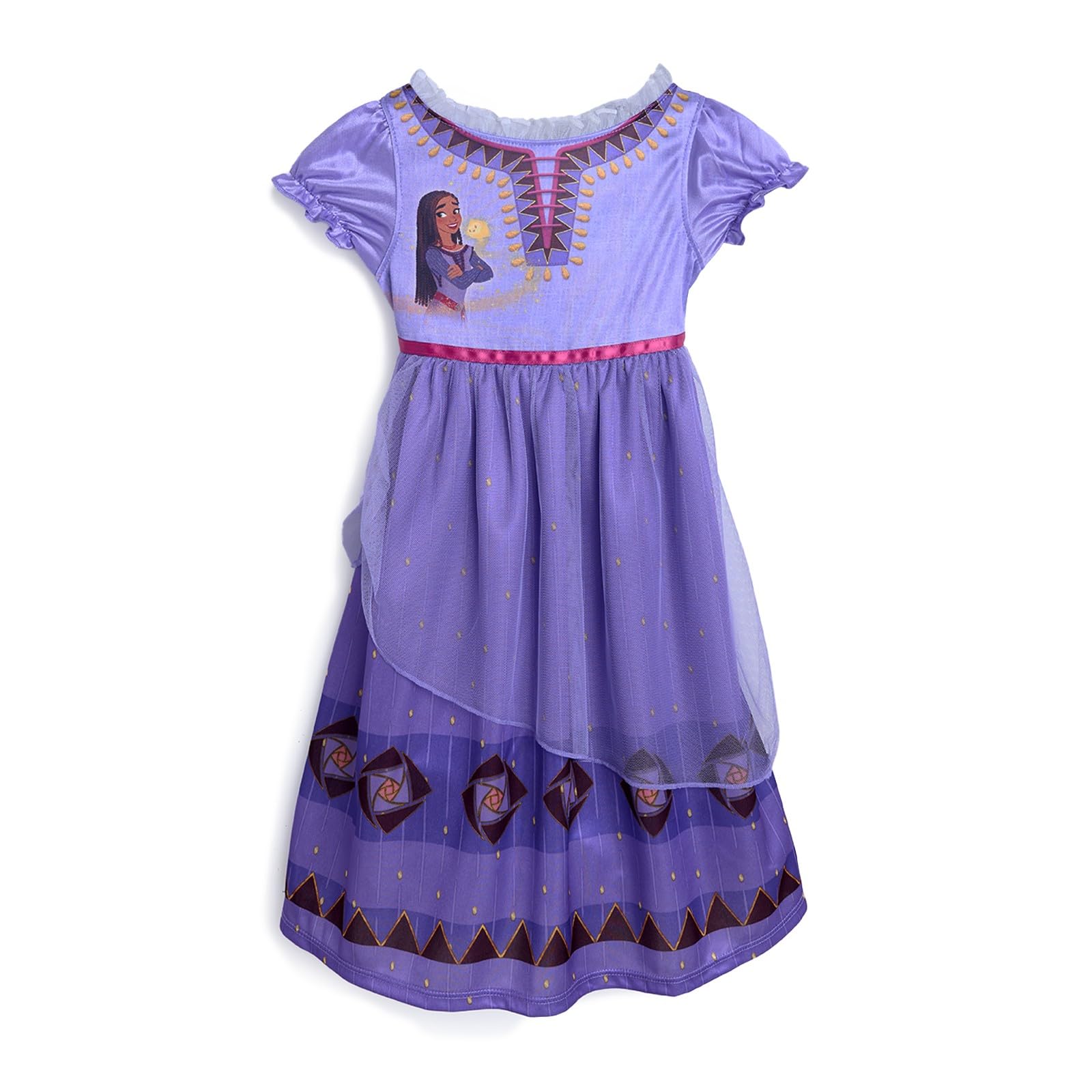 Disney Toddler/Little/Big Girls' Princess Fantasy Gown Nightgown | Soft & Cute P