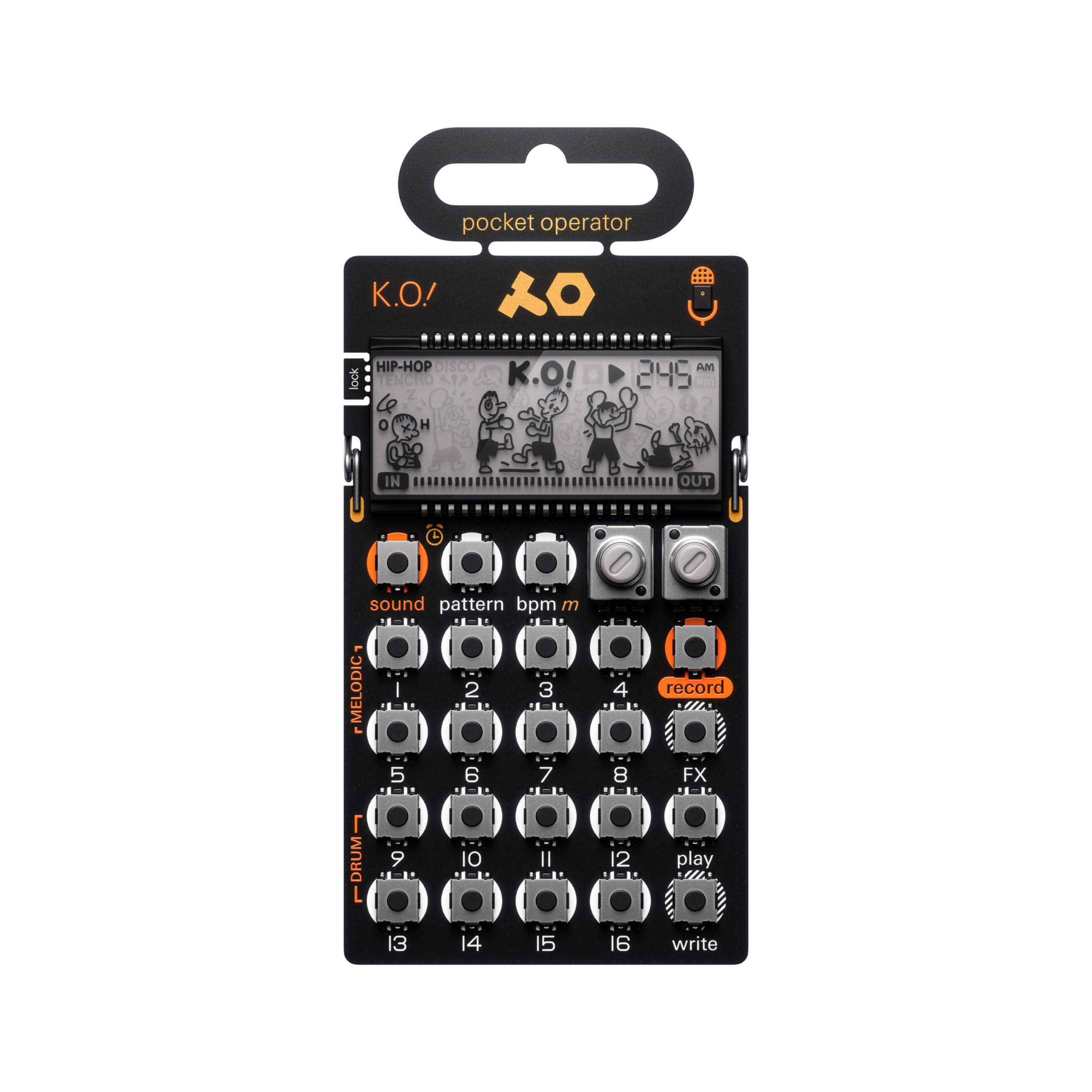 teenage engineering pocket operator PO-33 K.O.! micro sampler and drum machine w