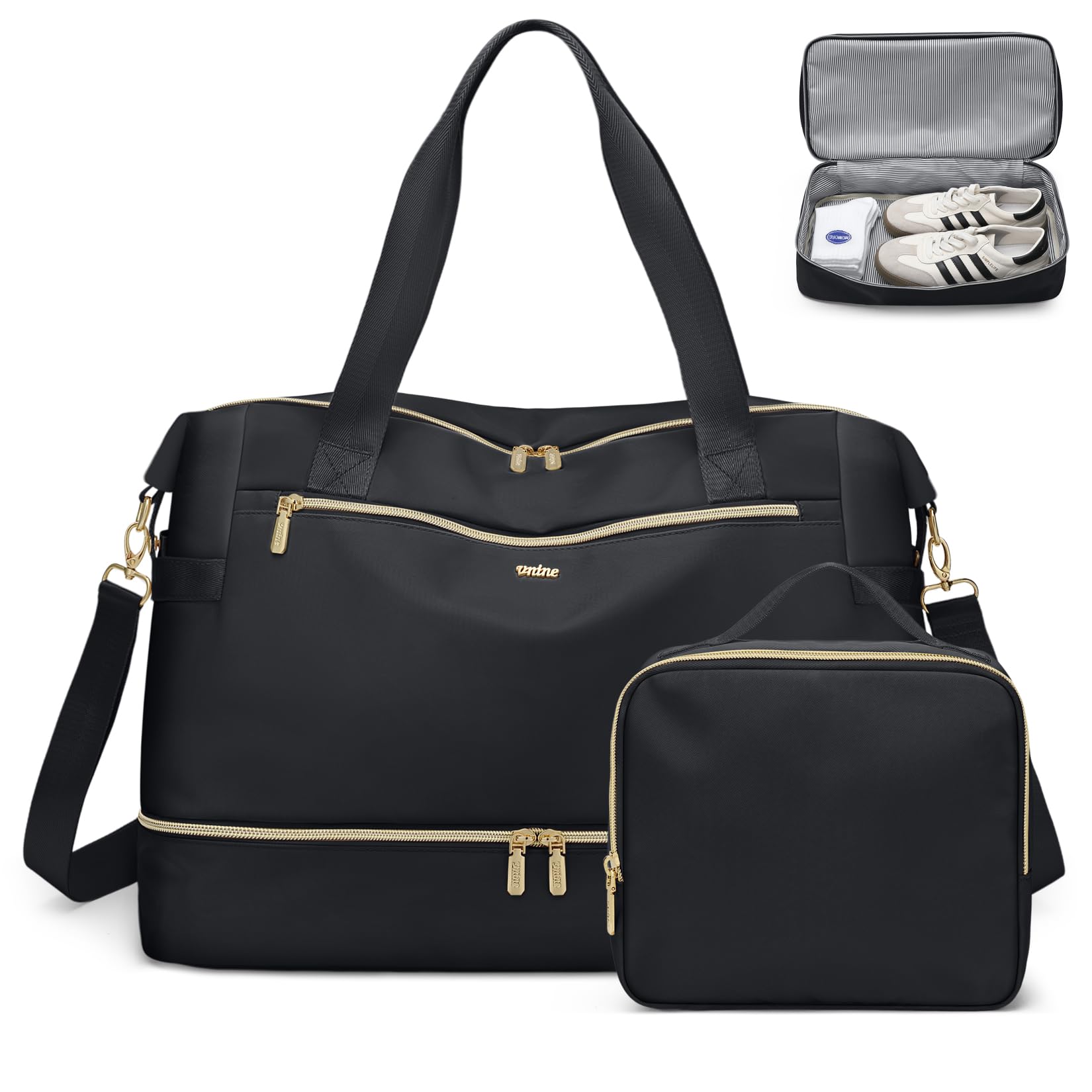VNINE Travel Bag for Women, Weekend Bag, Overnight Bag Carry on Bag Holdalls Tra
