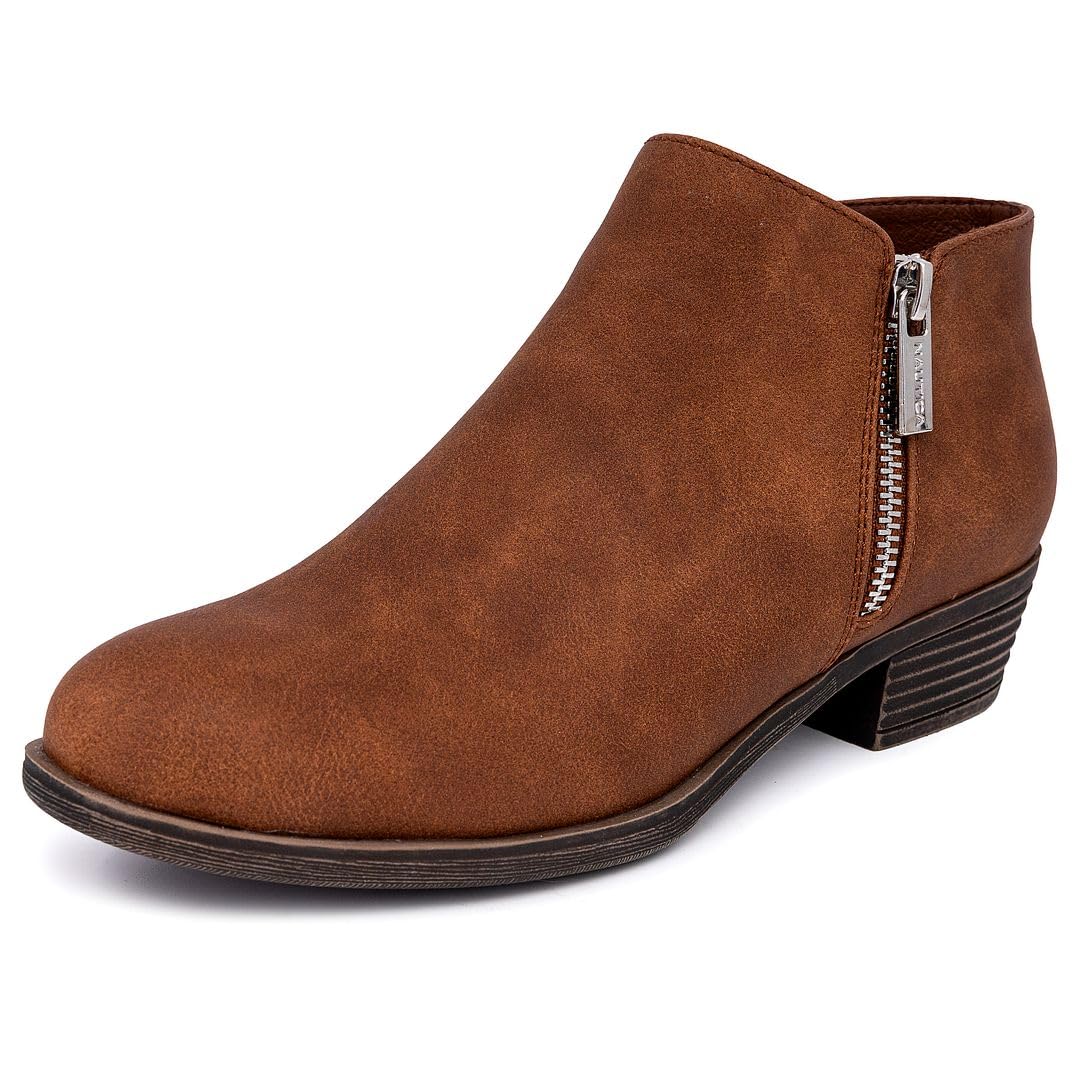 Nautica Women's Ankle Boot with Side Zipper - Stylish Dress Boot for Women | Fea