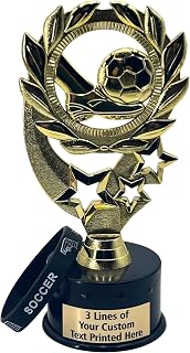 Express Medals Various Blank or Custom 10 PK or More Soccer Trophy Awards with Wrist Bands Award Trophies