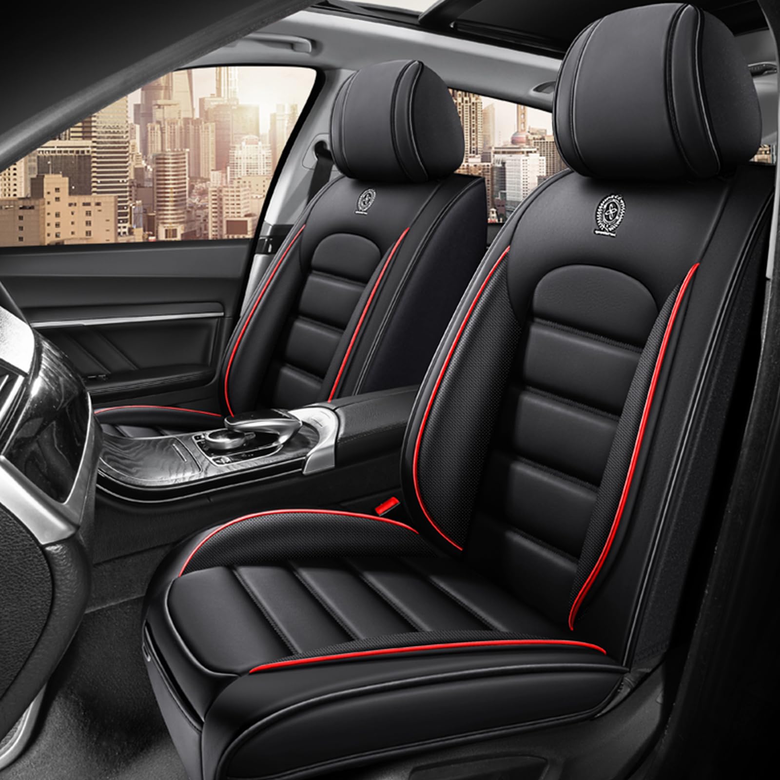 Fit for Sedan SUV Pick-up Truck,Automotive,Ice Slik Nappa Leather Car Seat Cover