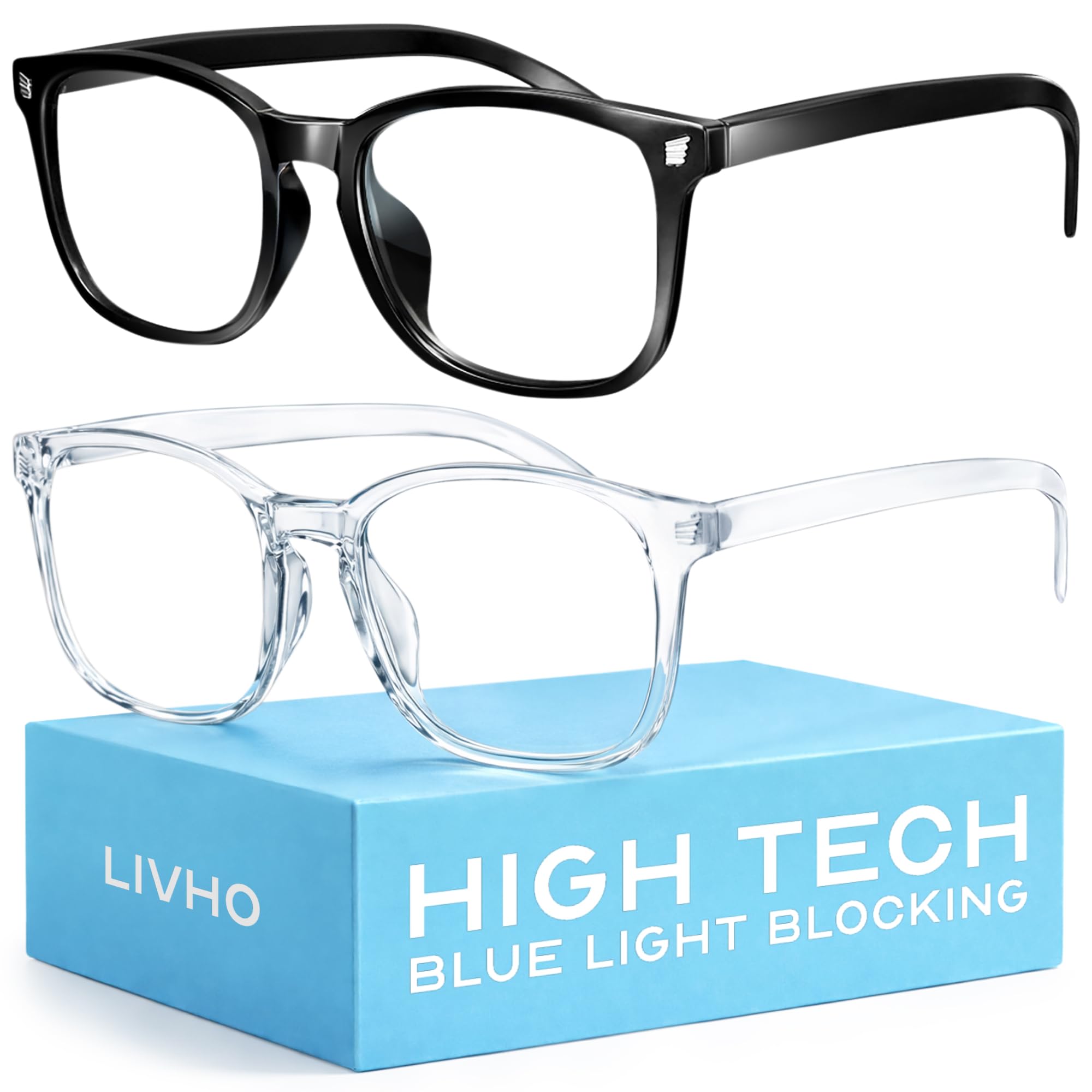 livho High Tech Blue Light Glasses - Advanced Blue Light Blocking Computer Glass