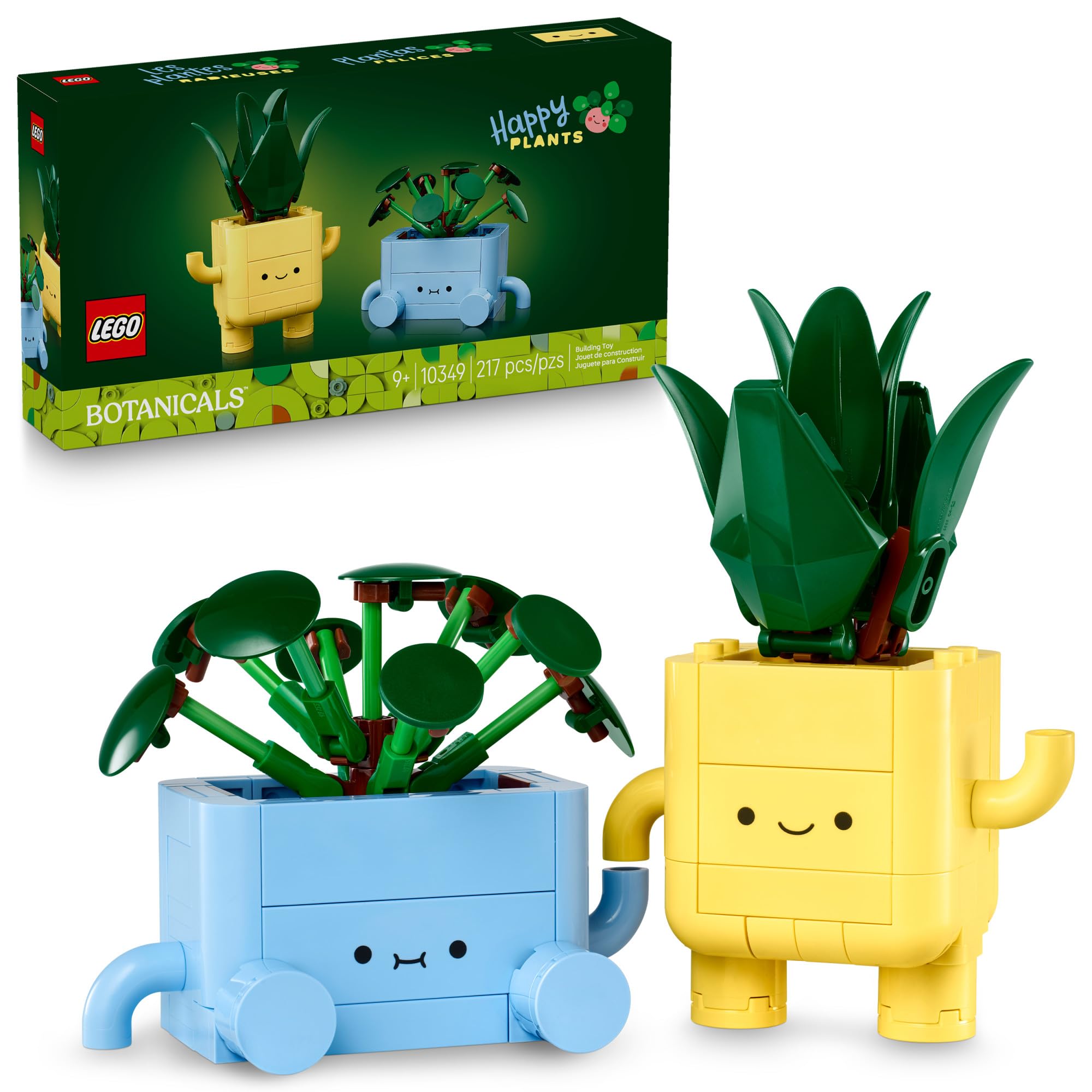 LEGO Botanicals Happy Plants Building Toy for Kids, Girls, and Boys 9+ - Playroo