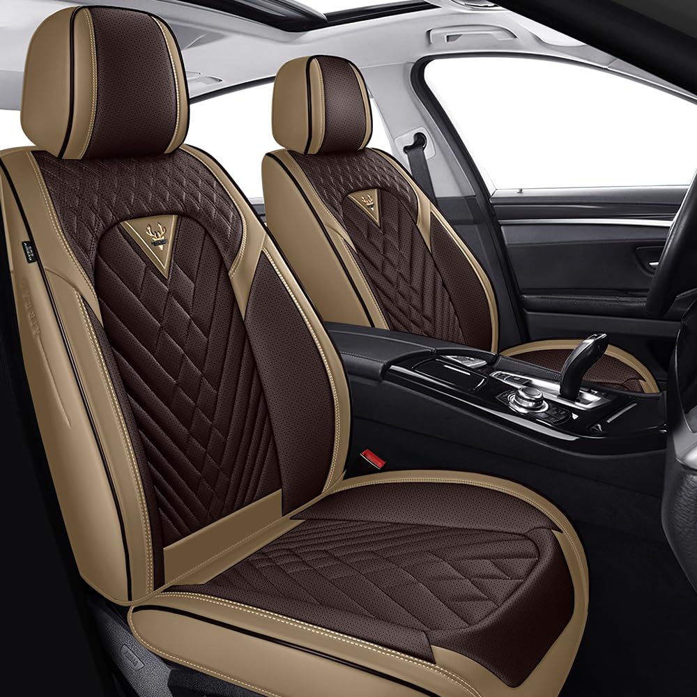 Car Seat Covers Front Seats for Nissan Maxima 2000-2023, Waterproof Nappa Leathe