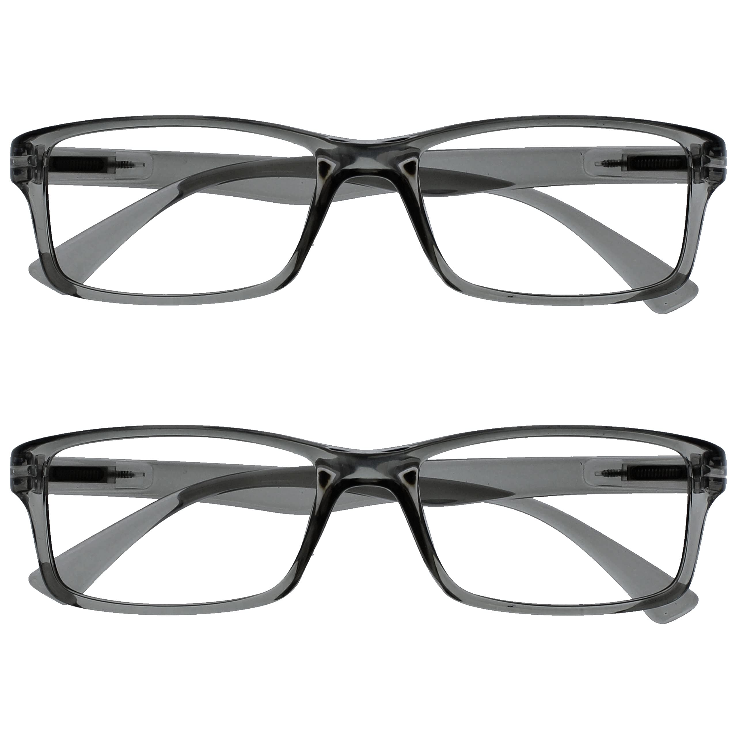 OPULIZE PEP Classic Reading Glasses for Women Men, Scratch Resistant Rectangular