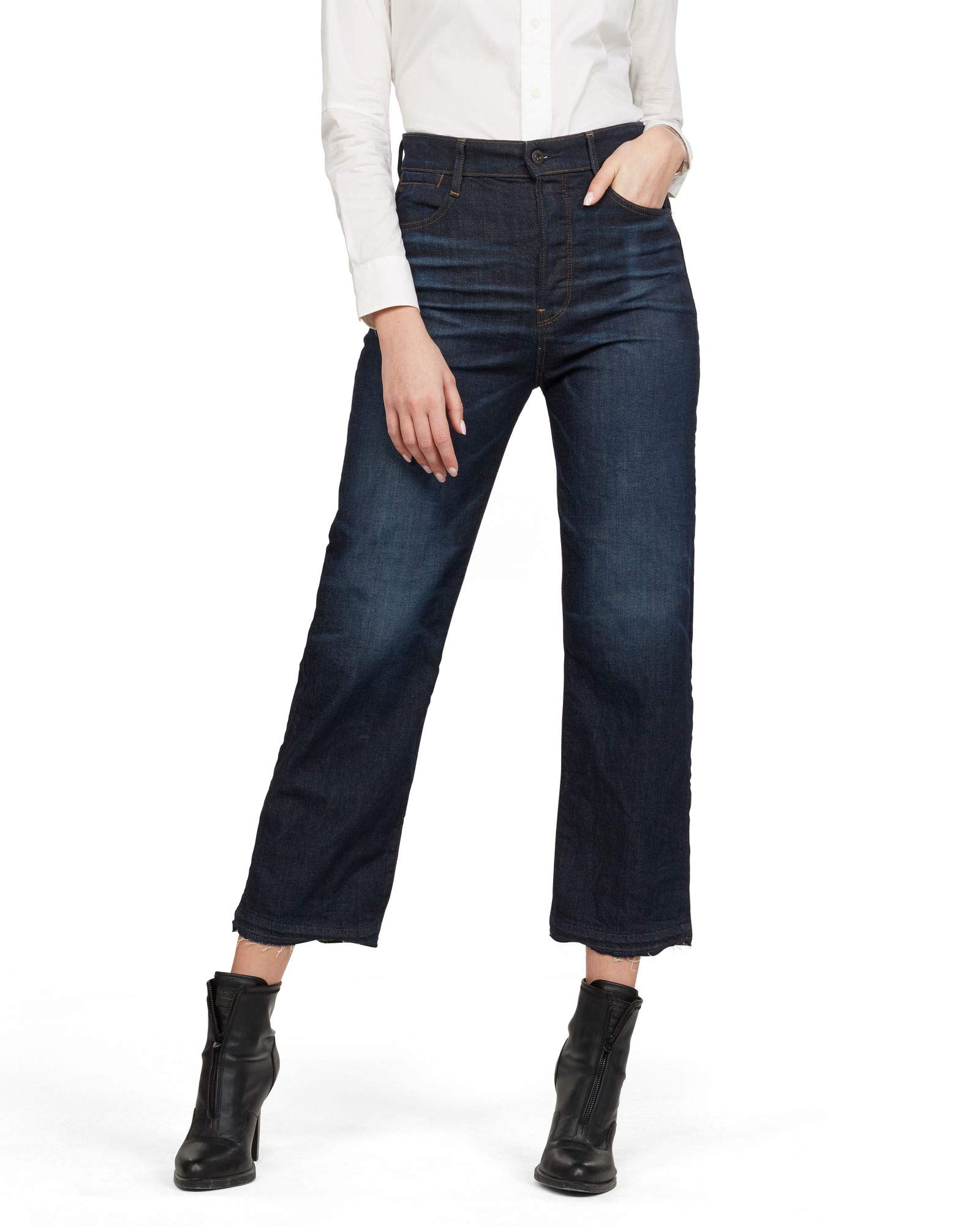 G-Star - Tedie Ultra High Straight Fit Jeans, Jeans Donna