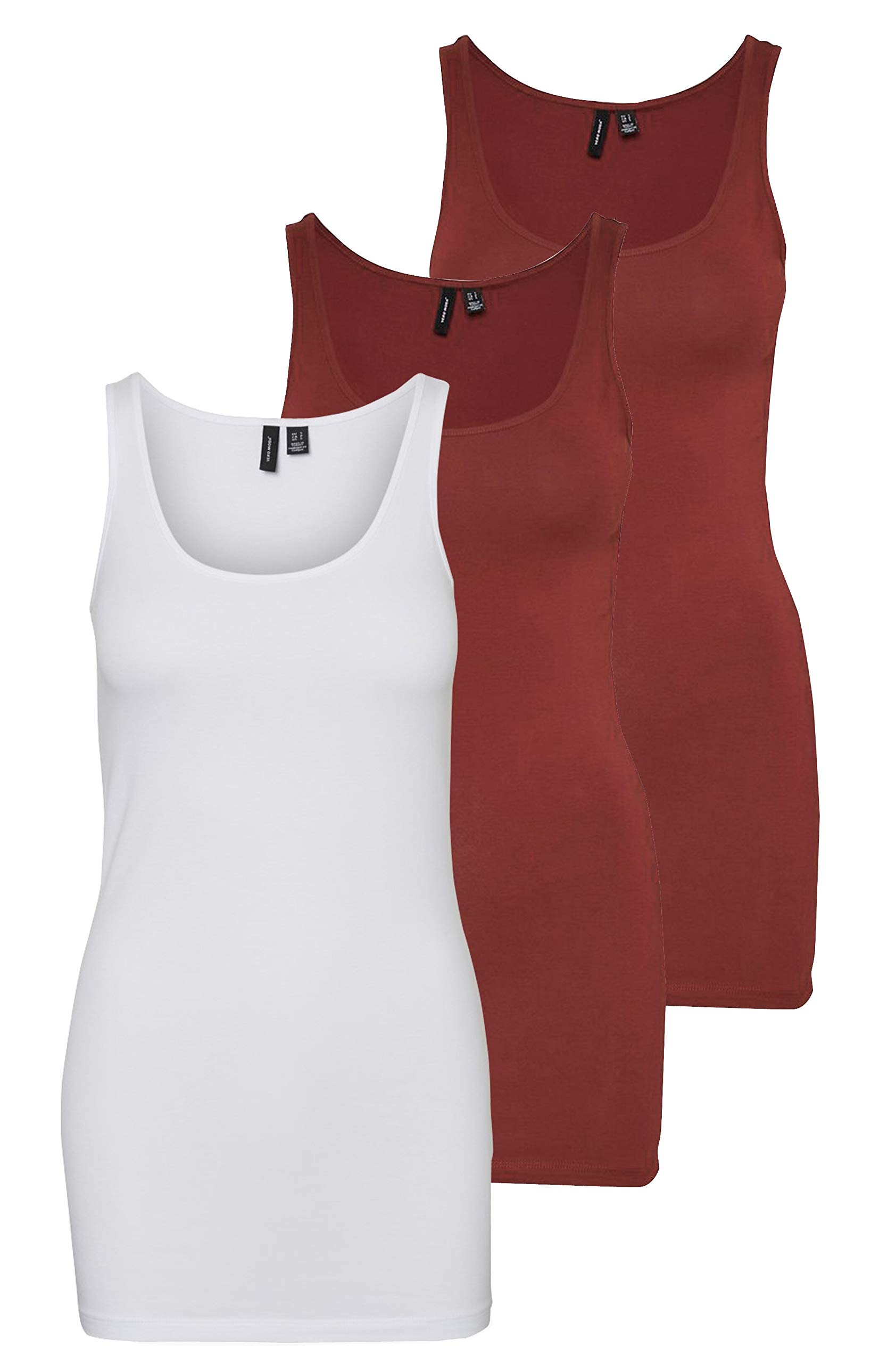 Vero Moda Vmmaxi My Soft Women's Long Tank Top, Pack of 2
