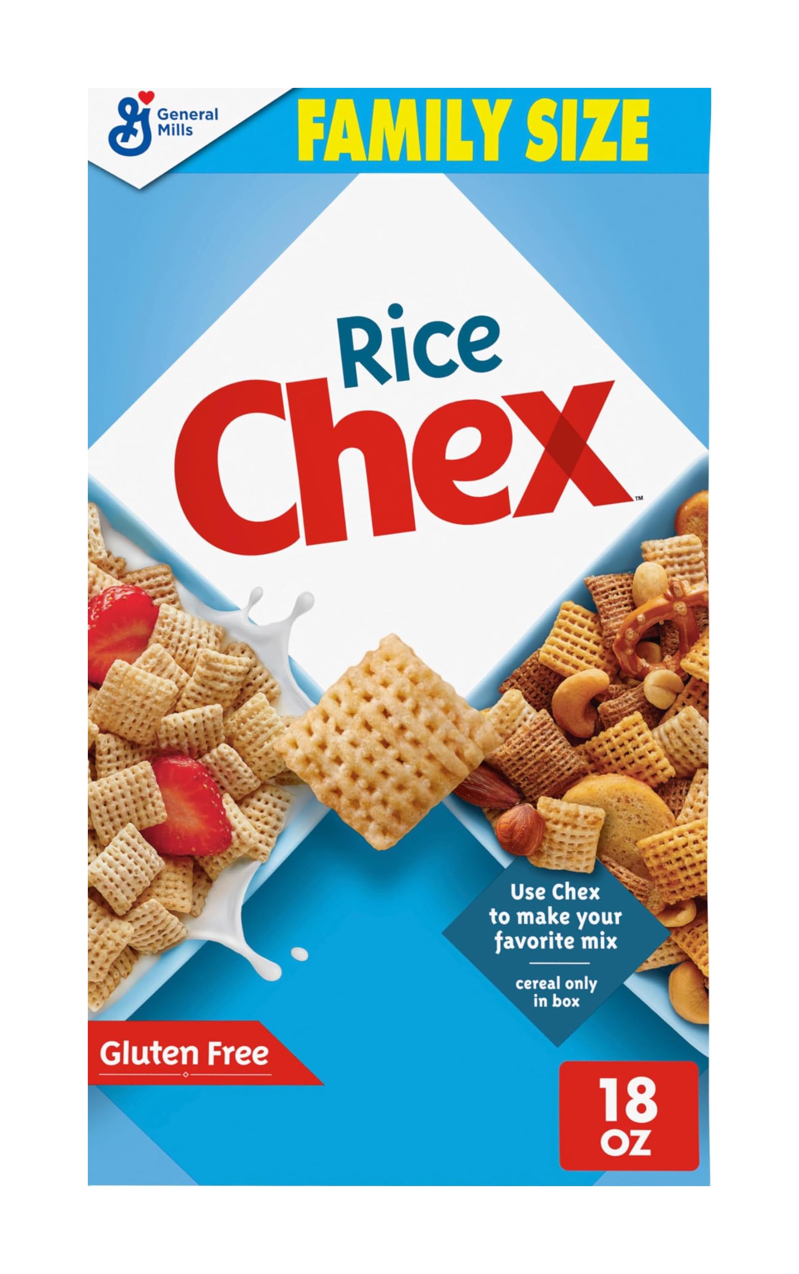 Rice Chex Cereal, Gluten Free, Holiday Chex Mix Ingredient, Family Size | Gluten