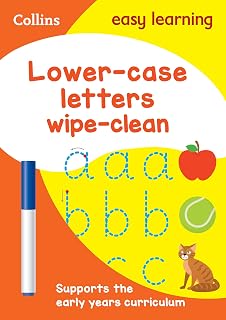Lower Case Letters Age 3-5 Wipe Clean Activity Book: The ideal home learning resource packed with letter writing practice and early childhood education activities (Collins Easy Learning Preschool)