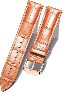BINLUN Leather Watch Strap 10mm-24mm Crocodile Design Alligator Quick Release Replacement Straps for Smartwatch Men Women