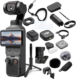 DJI Osmo Pocket 4 Vlog Combo, Pocket Gimbal Vlog Camera