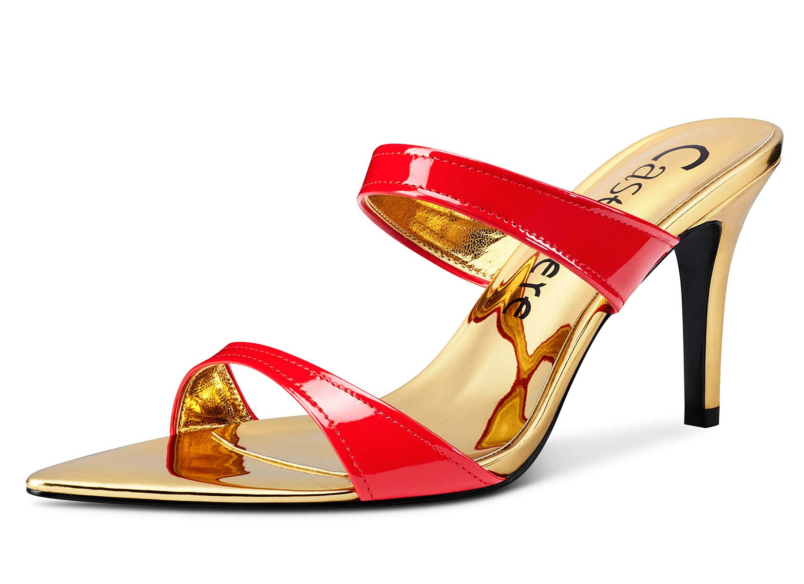 Castamere Women's High Heels Peep-Toes Sandals with Heel 8 cm Stilettos Lace Toe