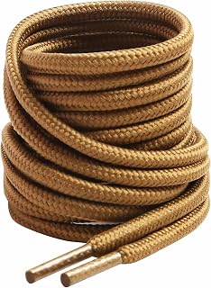VSUDO Round Shoe Laces, Diameter 4 mm for Work Shoes, Shoelaces for Hiking/Safety/Trekking Shoes for Women or Men