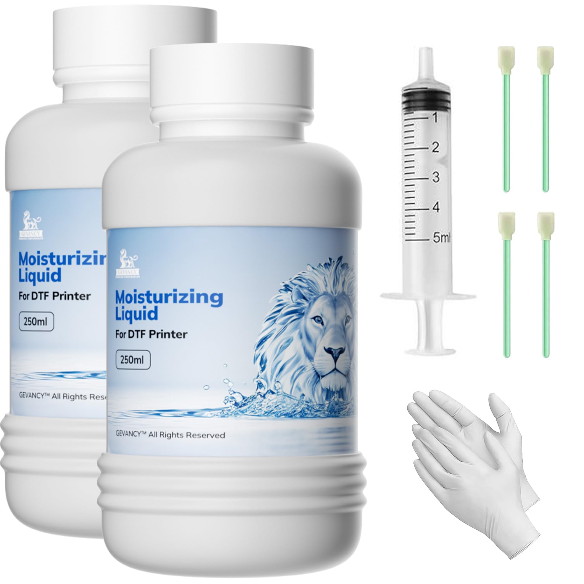 GEVANCY DTF & DTG Printhead Moisturizing Solution, 500mL | Printhead maintenance