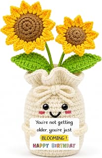 Happy Birthday Gifts for Women,Unique Happy Birthday Sunflower Decorations | 18th 21st 30th 40th 50th 70th Birthday Gifts for Him Her Mom Dad Sister Best Friends Coworkers,Inspirational Birthday Gifts