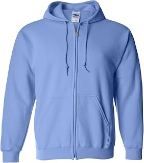 GILDAN Heavy Blend Unisex Adult Full Zip Hooded Sweatshirt Top
