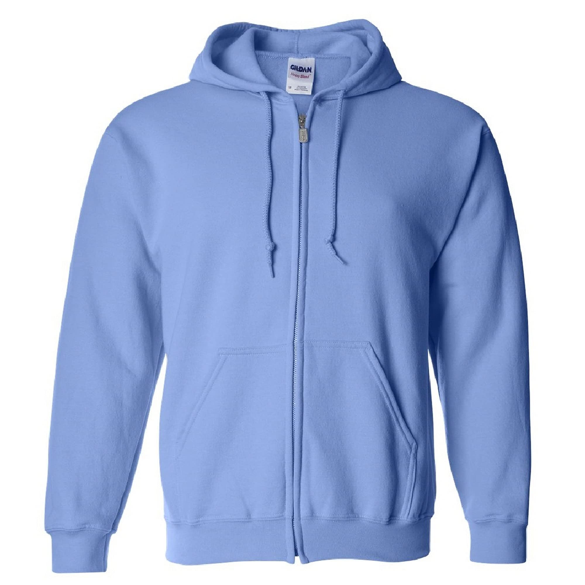 GILDAN Heavy Blend Unisex Adult Full Zip Hooded Sweatshirt Top