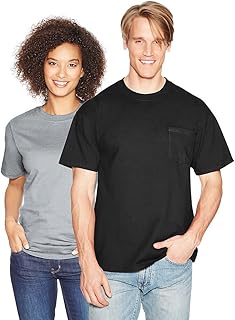 Cotton T-Shirt with Pocket by Hanes