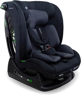 My Babiie MBCS100 2-in-1 Convertible R129 Child Car Seat - Belted, 40-150cm (Approx. Birth - 12 Years, 0-36kg), i-Size, Group 0+1/2/3, Adjustable - Black