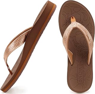 ONCAI Flip Flops Womens Yoga Mat Comfortable Beach Platform Sandals With Arch Support