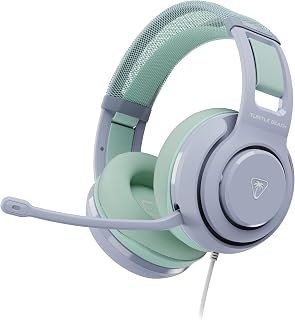 Turtle Beach Atlas 200 Wired Multiplatform Gaming Headset for XBOX, PS5, PC | Seafoam Breeze, XBOX Series X|S, XBOX One, PlayStation, 50mm Drivers, Flip-to-Mute Mic, Memory Foam, Floating Headband