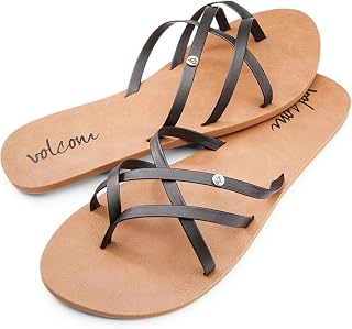 Volcom W0812005 / FOREVER AND EVER II Women's Sandals, Cute Tongs, black (black 19-3911tcx), PARENT
