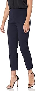 Briggs New York Womens Super Stretch Millennium Slimming Pull-on Ankle Pant