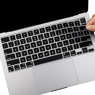 Keyboard Cover 2025-2022 MacBook Air 15.4" 13.6" M4 M3 M2 Chip A3241 A3240 A2941 A3114 A2681 A3113 MacBook Pro 14 16" M4 M3 M2 M1 Pro/Max Chip A2 44 2 A2779 A2918 A2992 A2485 A2780 A2991, US Layout-BK