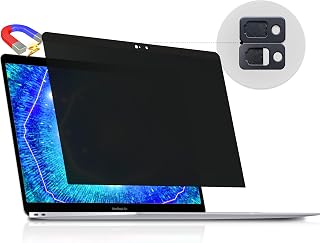 Privacy Screen for MacBook Air 13" (2010-2017), Anti-Glare Magnetic Removable Anti Blue Light Peep Filter Black Out Screen Protector for Laptop Mac 13 Inch (A1369, A1466)