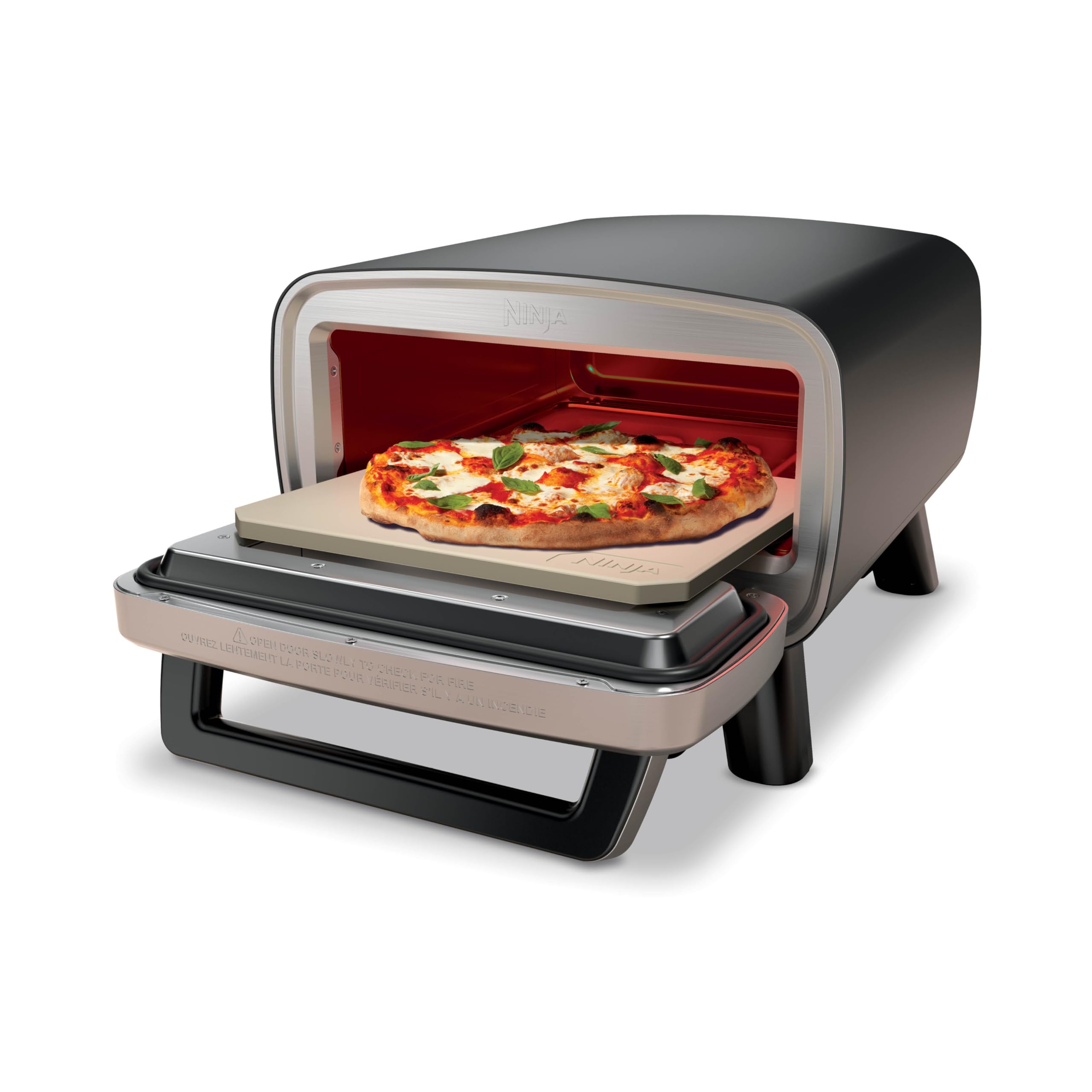 Ninja Artisan Pizza Oven, 12-in Pizza in 3-Min, 700F, 5-in-1, Gray, MO201 | Ninj