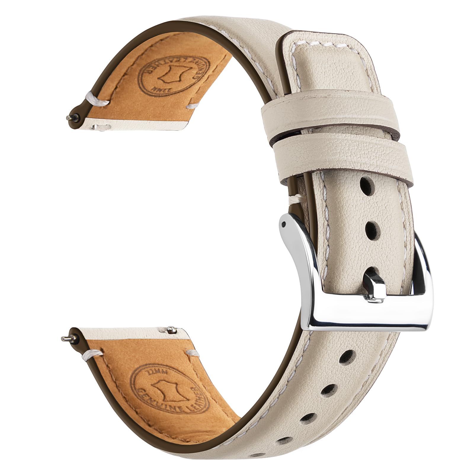 Fullmosa 22 mm 20 mm 24 mm 19 mm 18 mm leather watch strap, replacement watch st