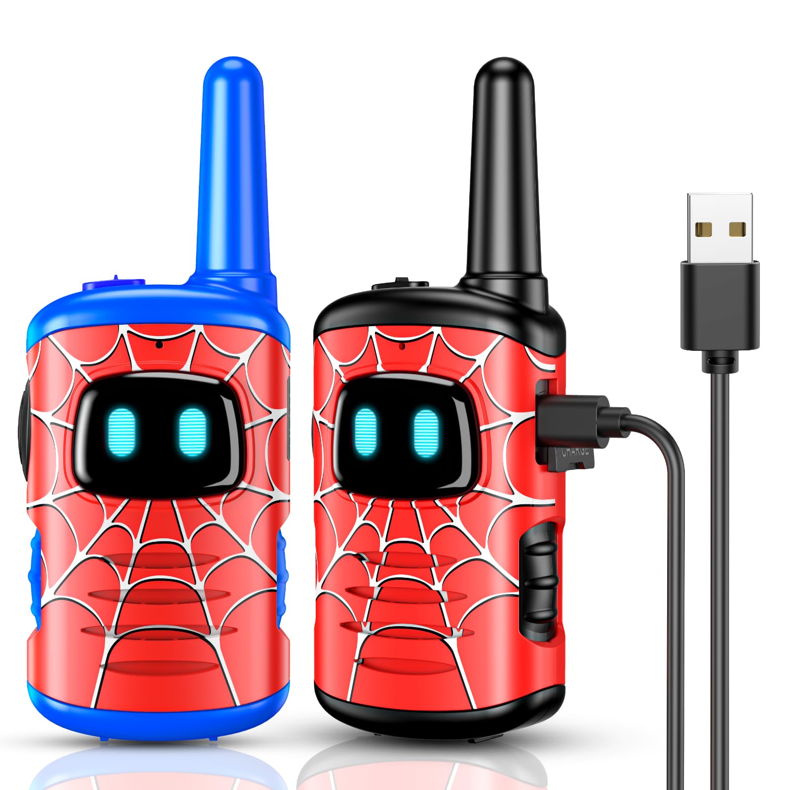 Walkie Talkies for Kids Rechargeable, Exssary Toys for 3 4 5 6 7 Year Old Boys G