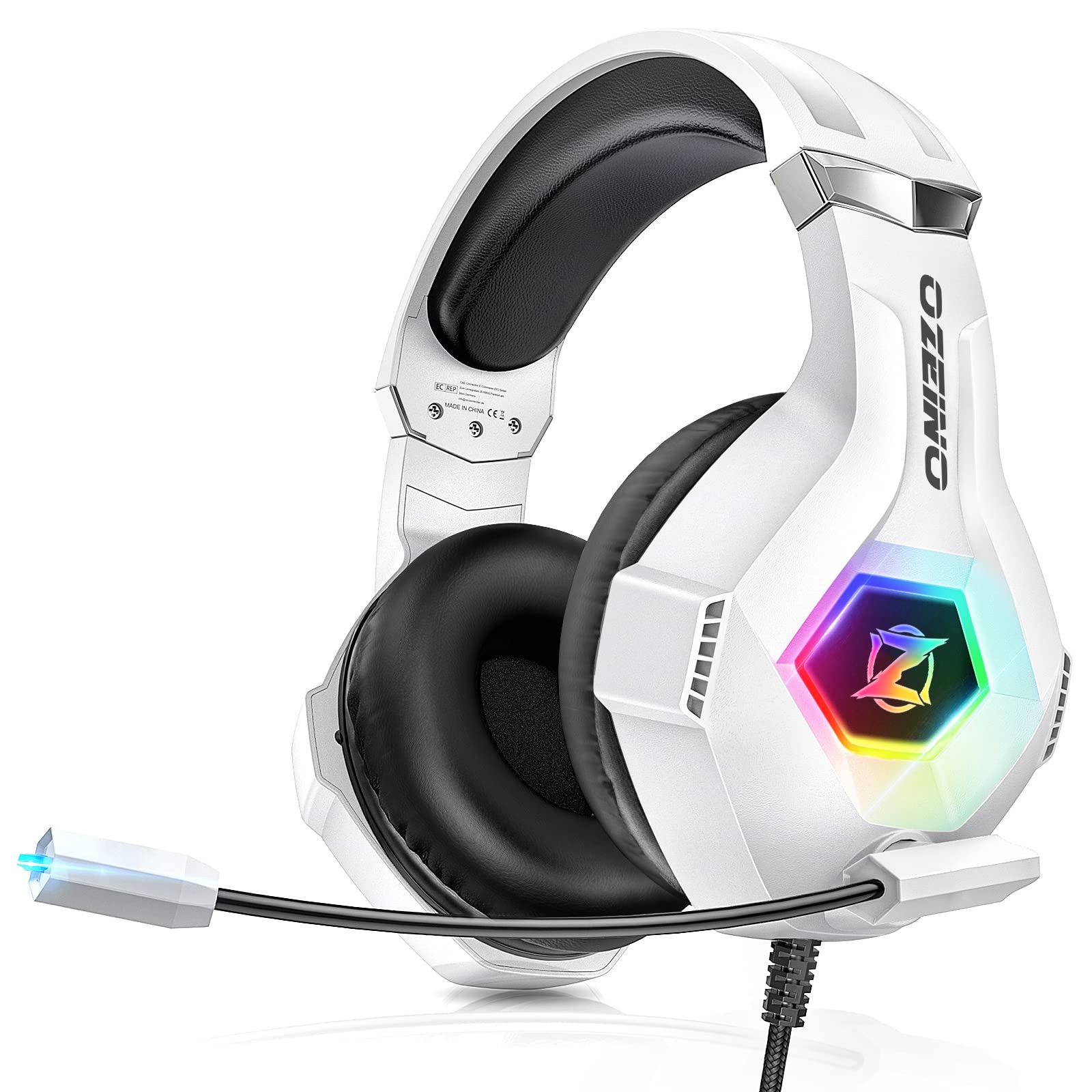 Ozeino Gaming Headset for PC, Ps4, Ps5, Xbox Headset with 7.1 Surround Sound Gam
