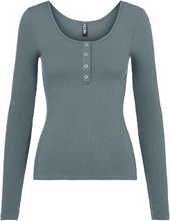 Pieces Pckitte LS Top Noos BC Women's Long Sleeve Shirt (Pack of 1)