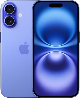 Apple iPhone 16, 128GB, Ultramarine Blue (Renewed)