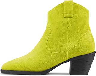 Saekcted Women's Medium Heel Heel 6.5 cm Heels Pointed Toe Ankle Boots Riding Slip-on Boots Zipper Party Office Sexy