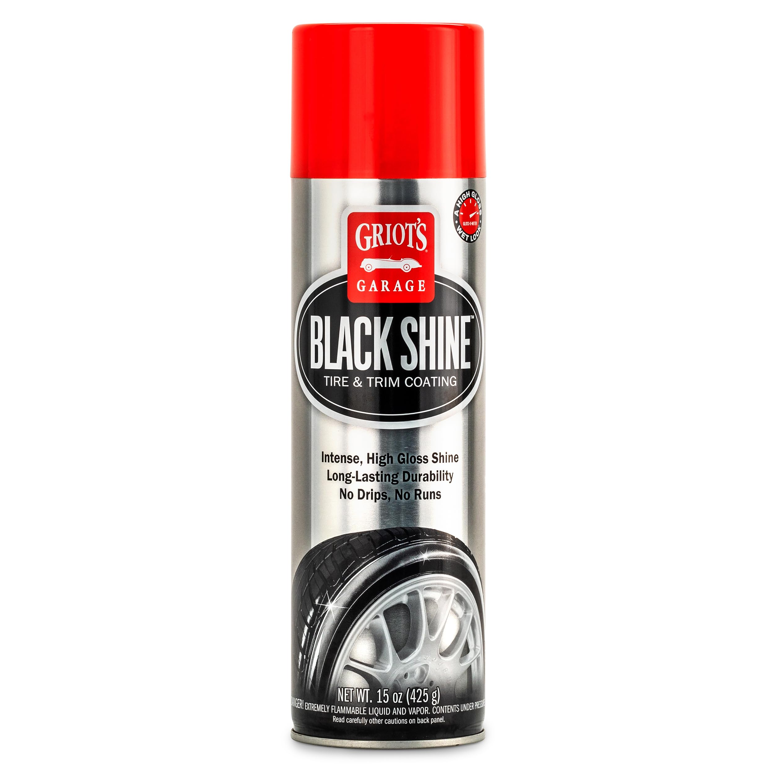 Griot's Garage Black Shine Tire and Trim Coating, Water-Resistant Dressing, Prov