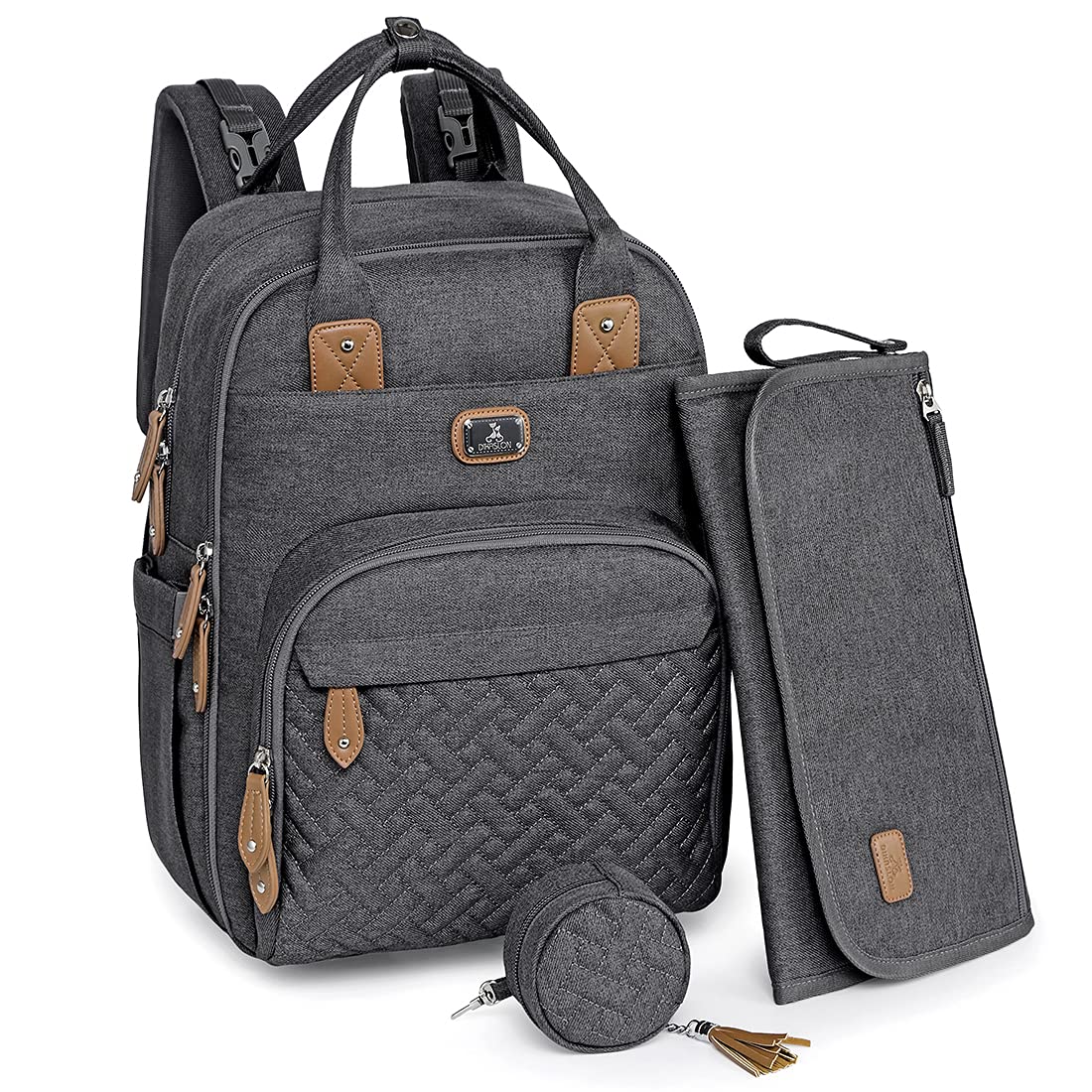 Dikaslon Baby Changing Bags Backpack, Large Baby Bag, 19 Pockets, Outdoors | Wat