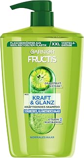Garnier Fructis Strength and Shine Strengthening Shampoo Grapefruit Extract XXL, Returns Hair Strength and Energy, for Stronger and Shiny Hair, Maxi Format, 1000 ml