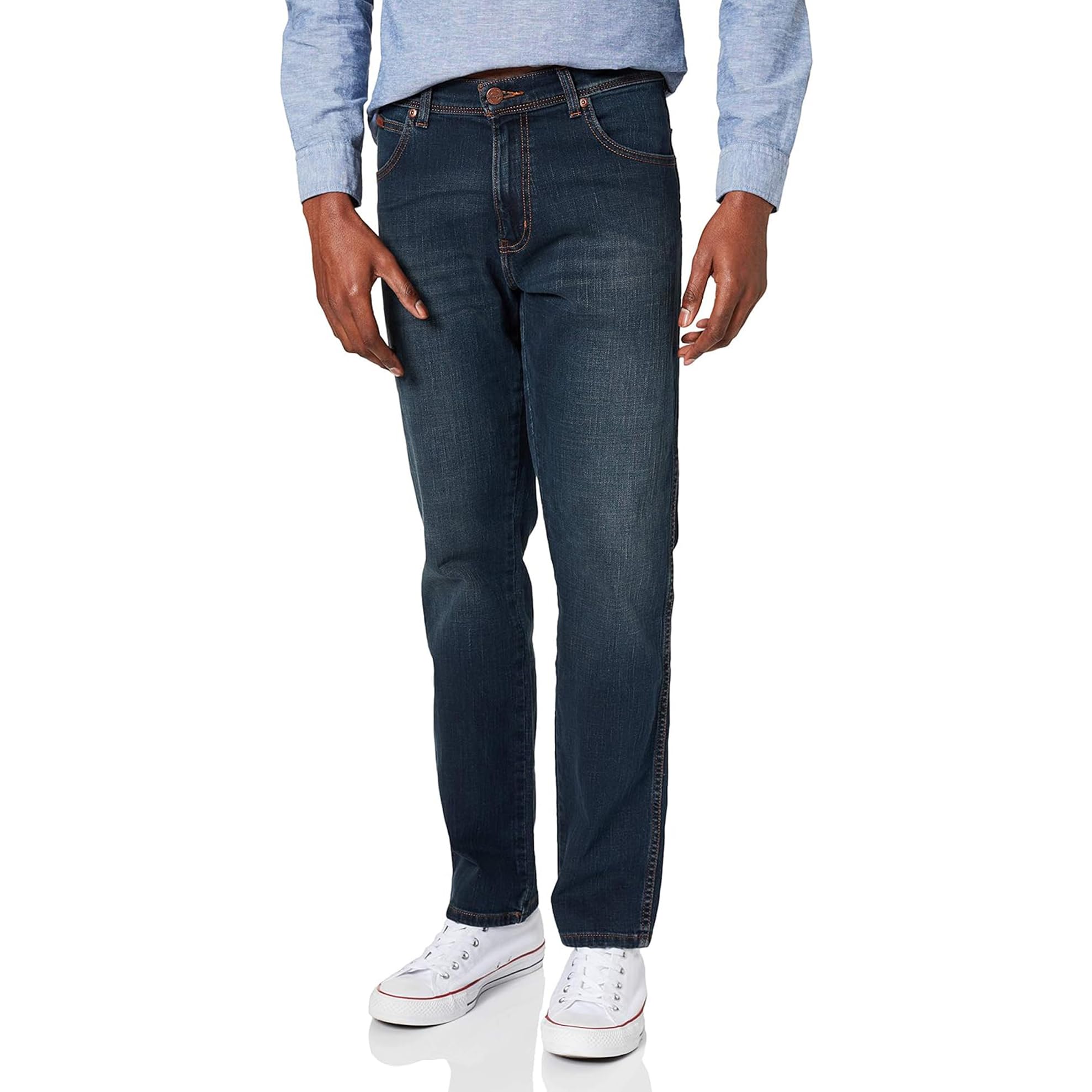 Wrangler - Men's Jeans - Authentic Straight Fit - Texas - Darkstone